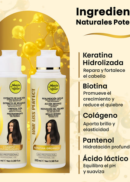 Kit de Keratina Hair Liss Perfect 100ml