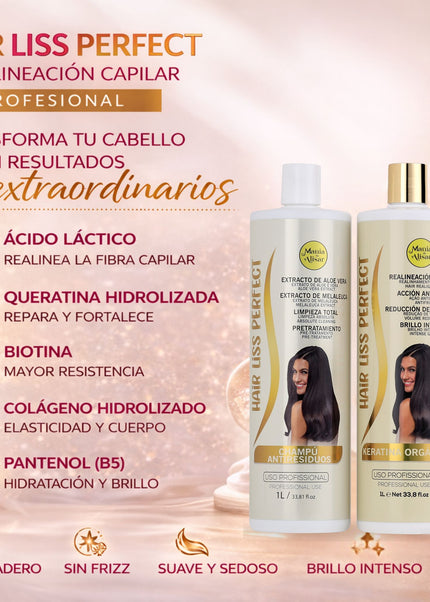 Kit de Alisado Hair Liss Perfect - 1000ml