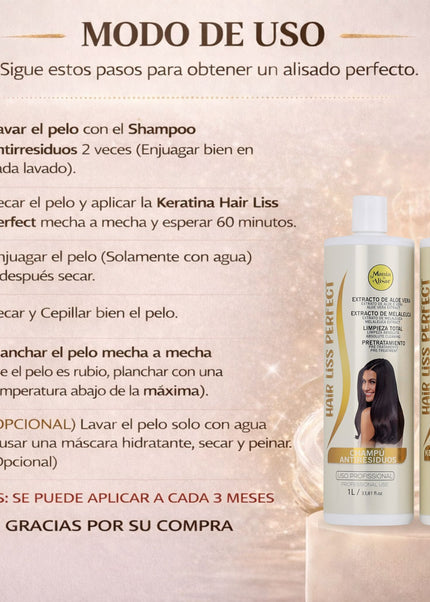 Kit de Alisado Hair Liss Perfect - 1000ml