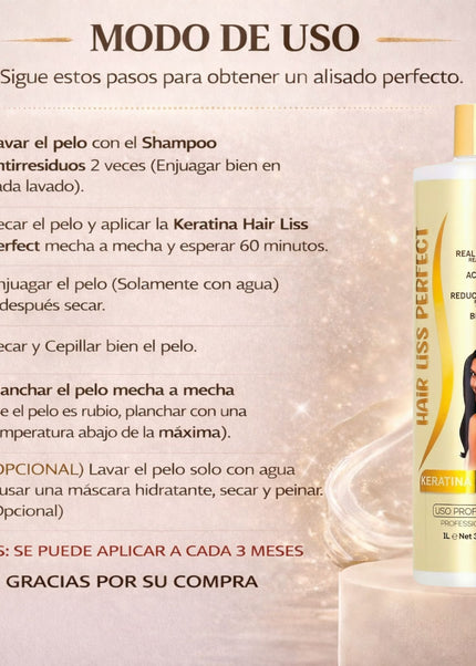 Kit de Alisado Hair Liss Perfect - 1000ml