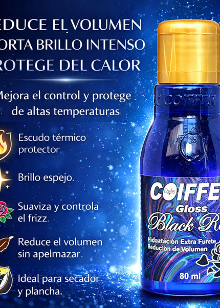 Serum Perfumado para el Cabello Gloss Black Rose