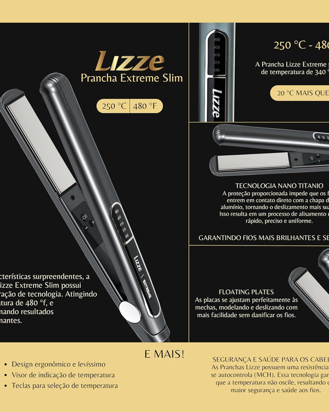 Kit de Keratina Hair Liss Perfect - 300ml + Plancha Lizze Extreme