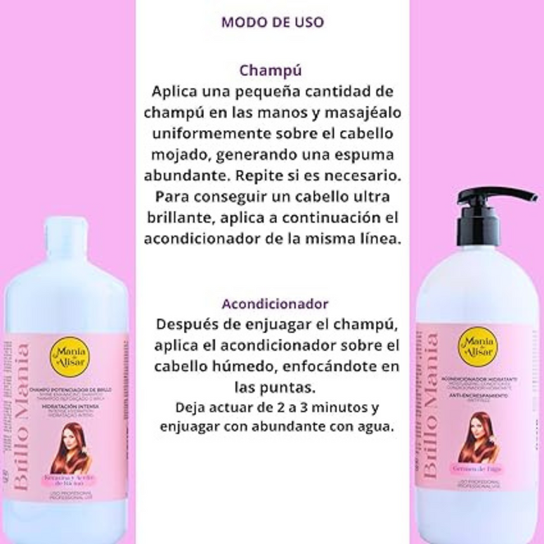 Acondicionador Brillo Mania de germen de trigo 1000ml