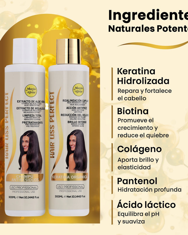 Kit de Pre-quimica + Kit de Keratina Hair Liss Perfect 300ml