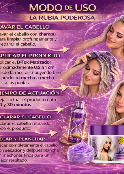 Btx Matizador Rubia Poderosa 500g