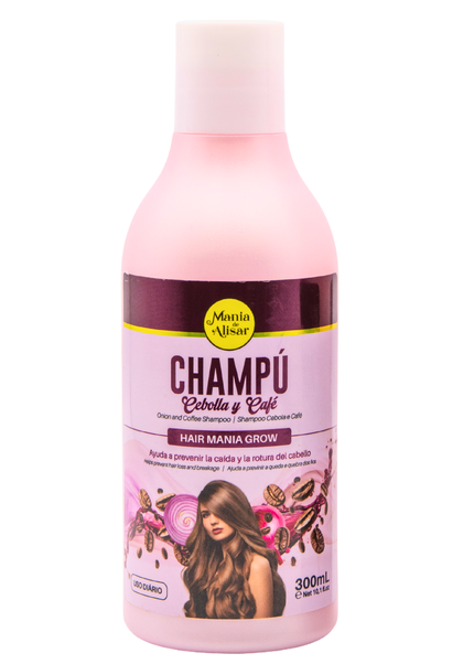 Champú  Cebolla & Café Sin Sal previene la  Caída y Crecimiento del Pelo 300ml