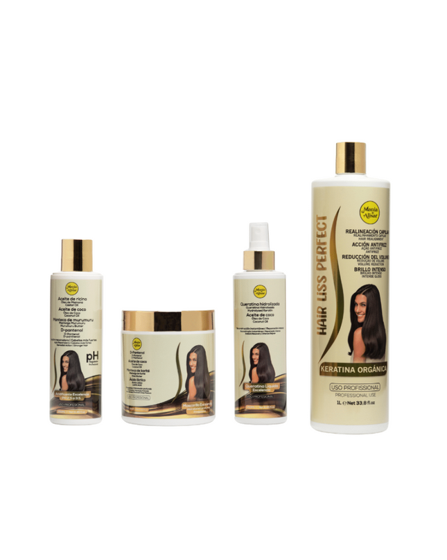 Kit de pré-química + Keratina Hair Liss Perfect 1000ml