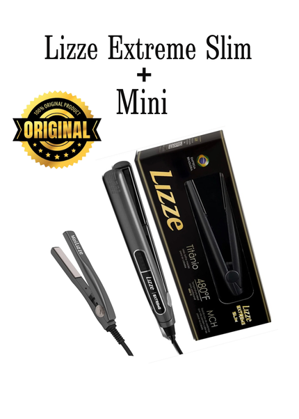 Plancha Alisadora de Pelo Profesional Lizze Extreme Slim + Mini