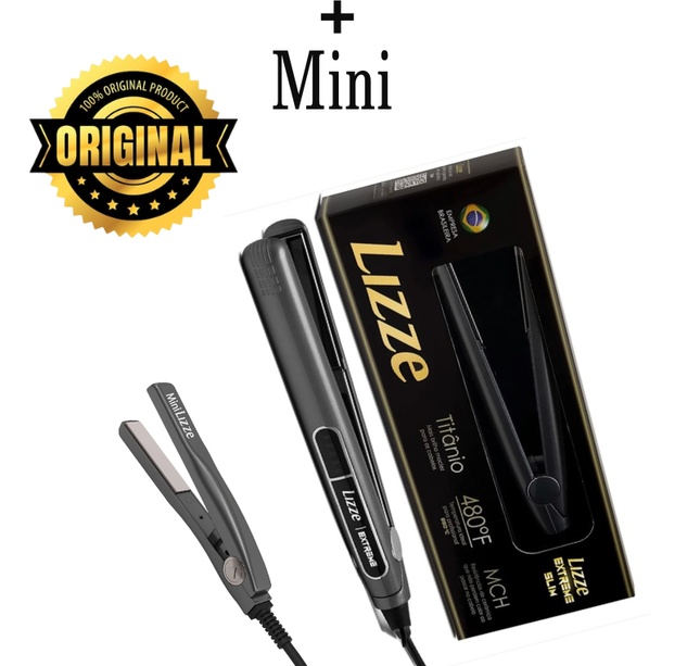 Plancha Alisadora de Pelo Profesional Lizze Extreme Slim + Mini