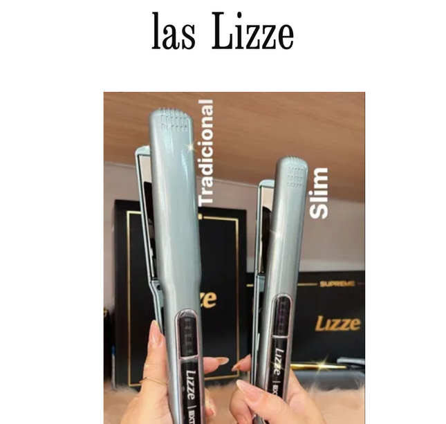Plancha Alisadora de Pelo Profesional Lizze Extreme Slim + Mini