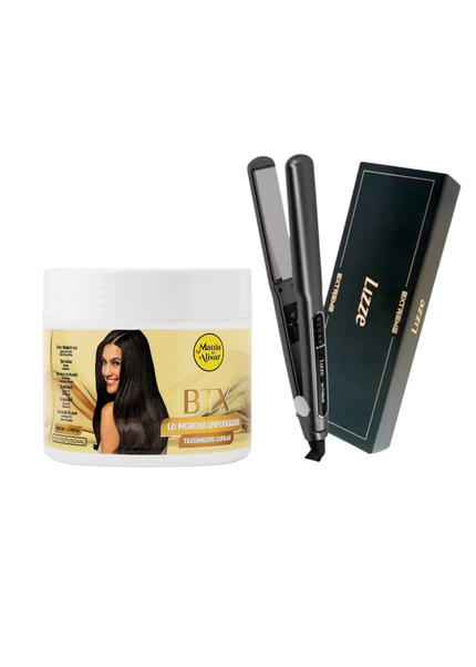 Btx Morena Empoderada + Plancha Lizze Extreme 250°C /480°F + REGALO Peine de Carbon