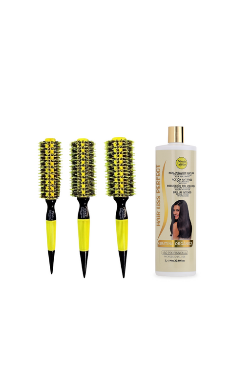 Keratina Hair Liss Perfect 1000ml + Cepillos Punta fina