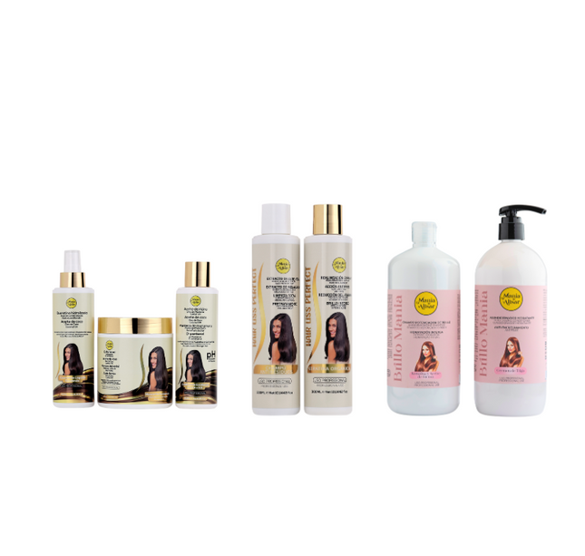 Kit de Pre-quimica + Kit de Keratina Hair Liss Perfect 300ml + Mantenimiento