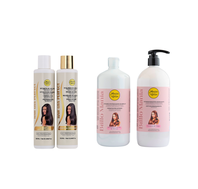 Kit de Keratina Hair Liss Perfect 300ml + Kit  de Mantenimiento