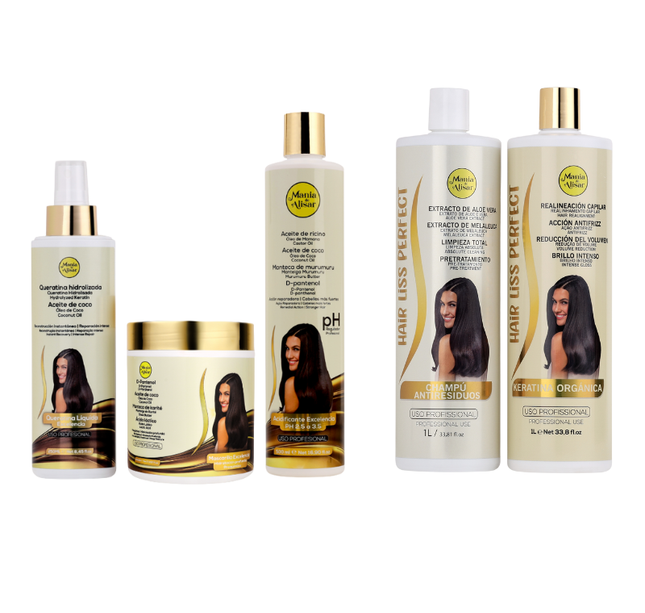 Kit Alisado Hair Liss Perfect 1000ml + Kit de Pre-Quimica