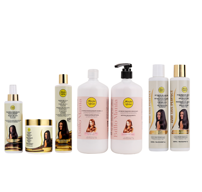 Pre-Tratamiento + Kit de Alisado  Hair Liss Perfect 300ml + Mantenimiento Pos-Alisado