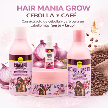 Kit Capilar Cebolla & Cafe Sin Sal previene la Caida y Crescimiento del Pelo