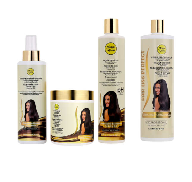 Kit de pré-química + Alisado Hair Liss Perfect 1000ml