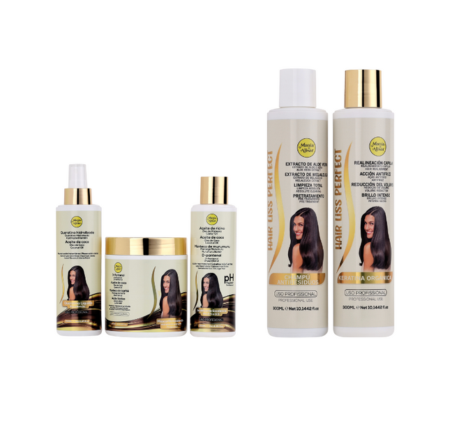 Kit de Pre-quimica + Kit de Keratina Hair Liss Perfect 300ml