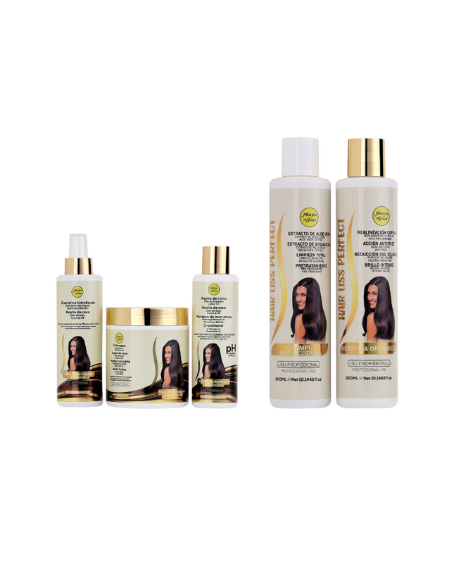 Kit de Pre-quimica + Kit de Keratina Hair Liss Perfect 300ml