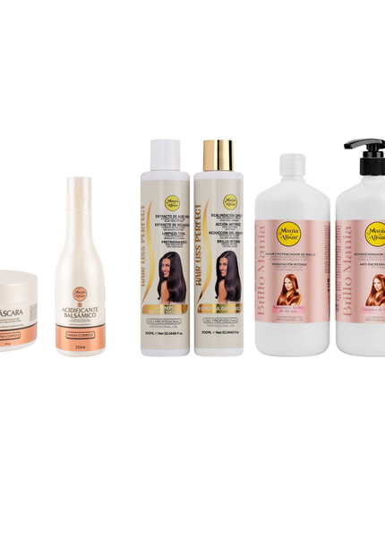 Pre-Tratamiento 250ml  + Kit de Alisado  Hair Liss Perfect 300ml + Mantenimiento Pos-Alisado